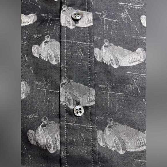 NWOT R Collection by Robert Graham Vintage Car Racer Shirt Black XL Hand Crafted - Picture 9 of 14